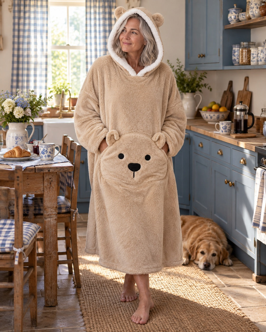 Le Teddy vanille — mise en situation — image de marque créée par IA