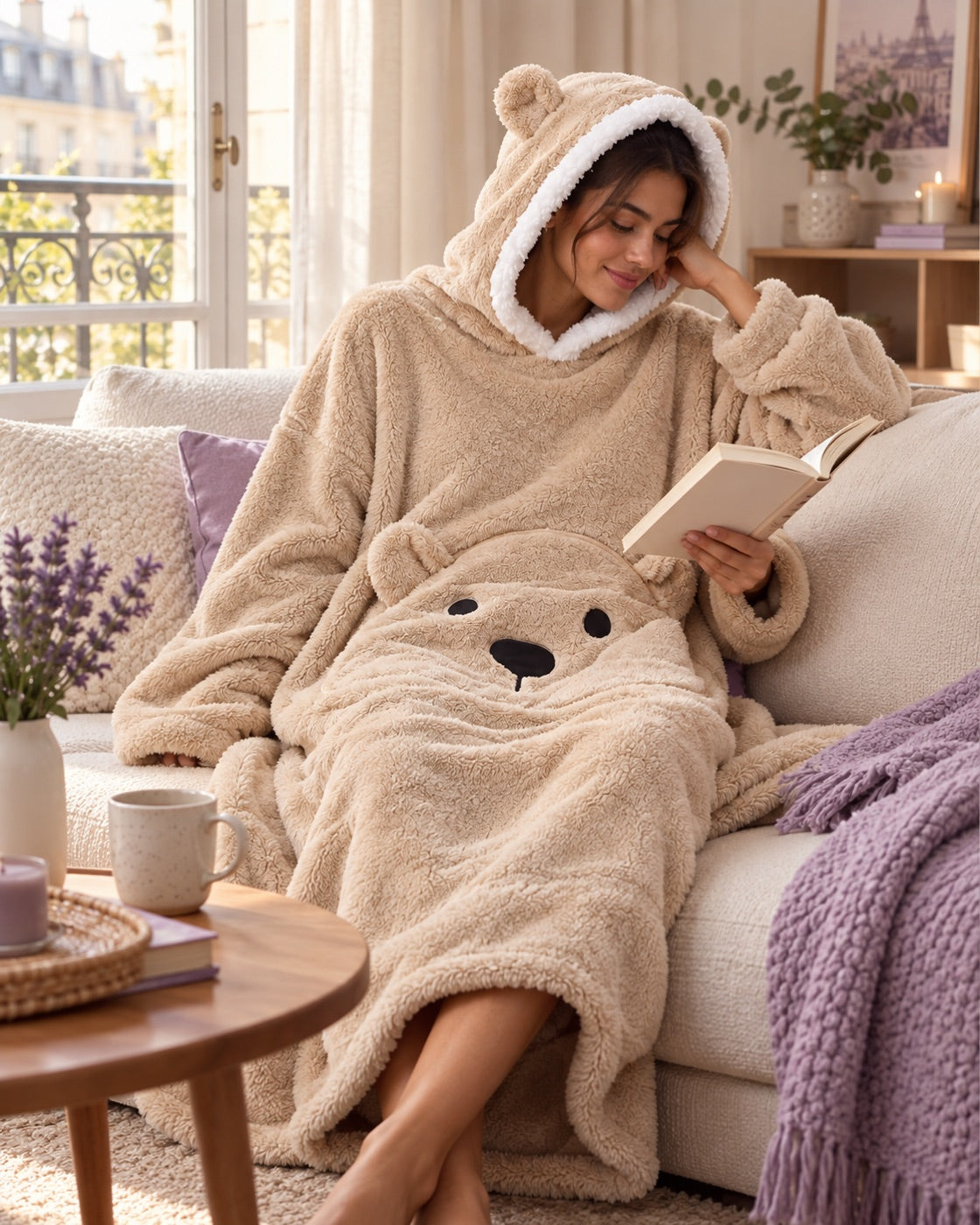 Le Teddy vanille — mise en situation — image de marque créée par IA