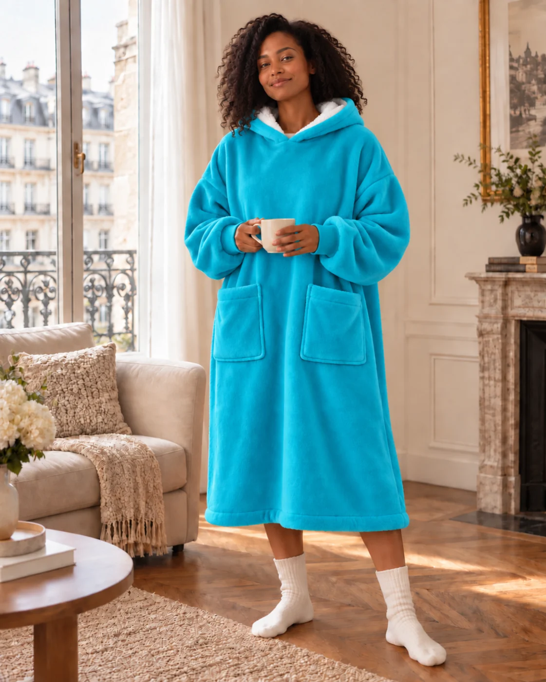 Turquoise — L’Original porté par une femme