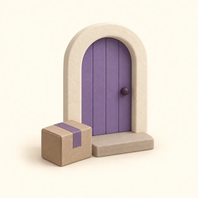 Un colis arrivé à la porte de la maison